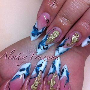 Water World on Edge nails