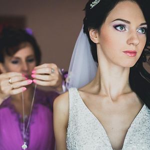 Свадебный макияж и прическа