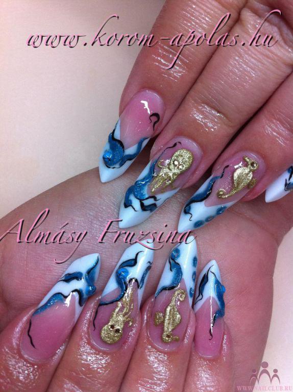 Water World on Edge nails
